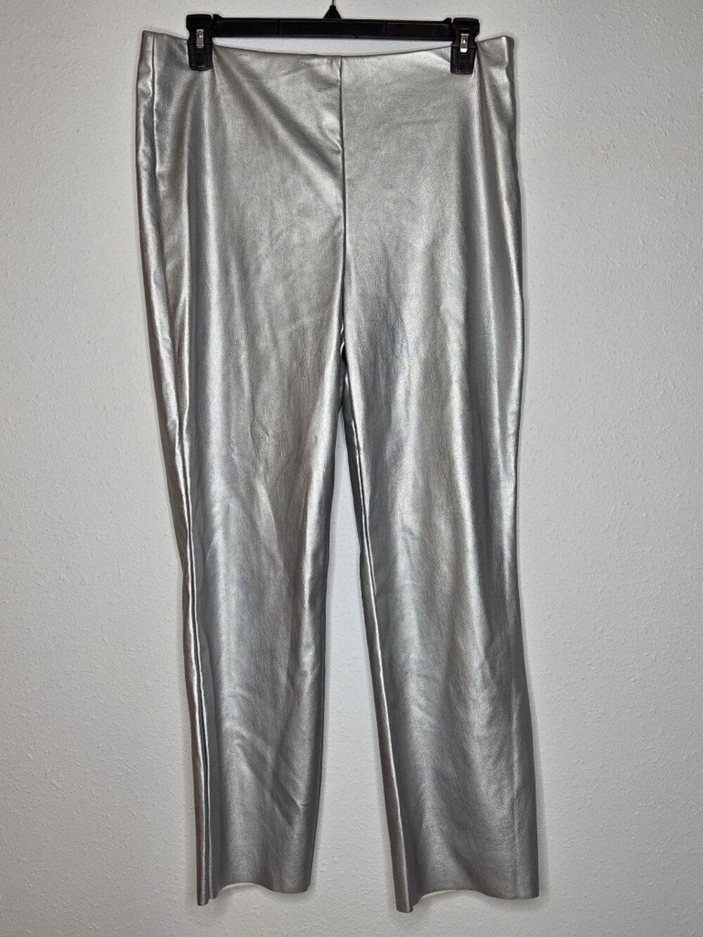 Vince Camuto Metallic Pull-on Flared-Leg Pants - Silver